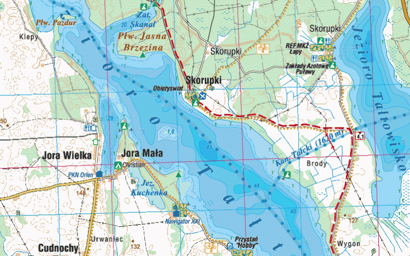 mazury mapa